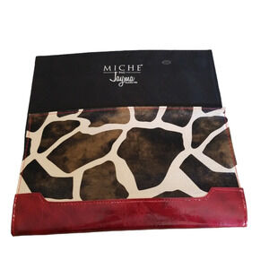 Miche Vintage Jayma Giraffe Print Purse Shell